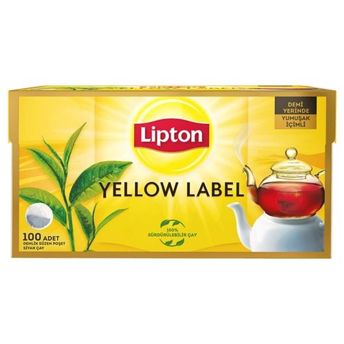 Çay Demlik Yellow Label 100lü Lipton *16