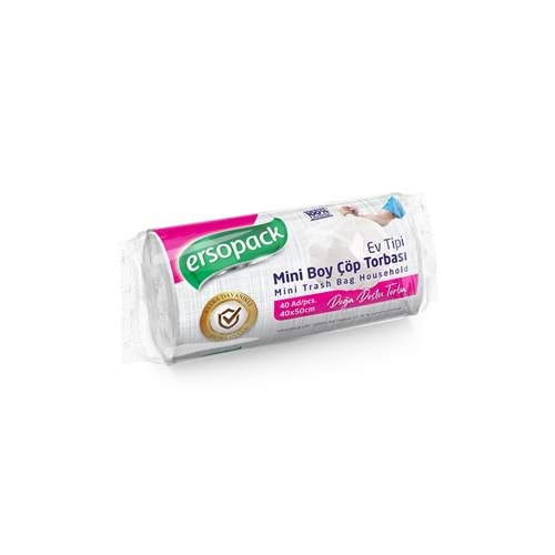 Çöp Poşeti Mini 40*50cm 70gr 40lı*50rl Ersopack