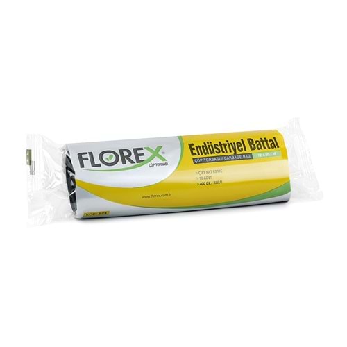 Çöp Poşeti Battal End. 72*95cm 400gr 10lu*20rl Florex