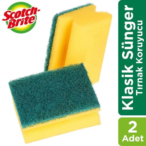 Sünger Bulaşık 2li Oluklu Scotch Brite *70
