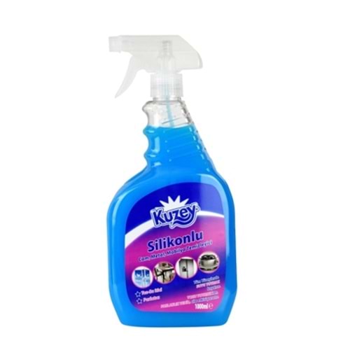Parlatıcı & Toz İtici Sprey Silikonlu Cam 1000ml Kuzey *12