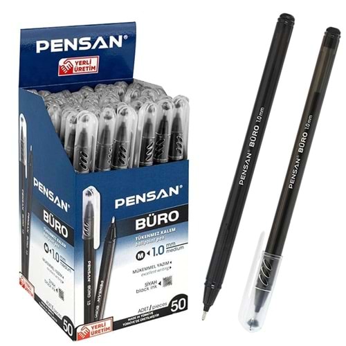 Kırt. Tükenmez Kalem Siyah 1mm 2270 Pensan *50