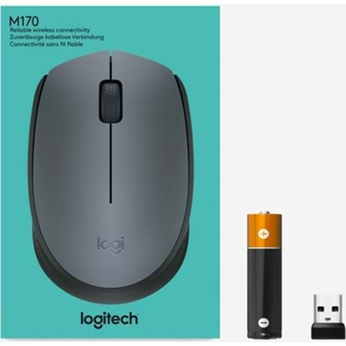 Mouse Kablosuz Siyah-gri M170 Logitech