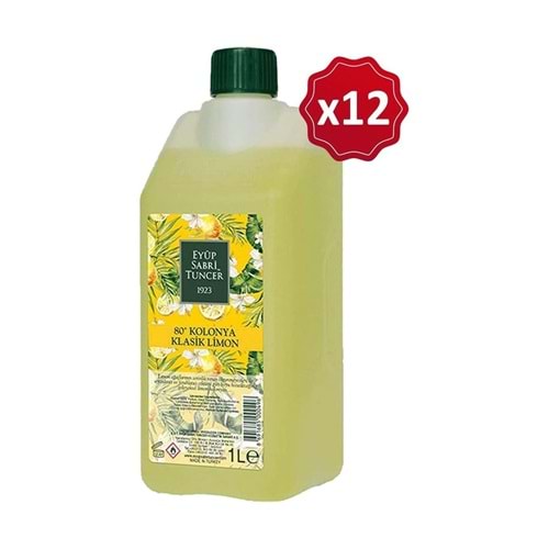 Kolonya 1lt Sprey Pompasız Eyüp Sabri Tuncer *12