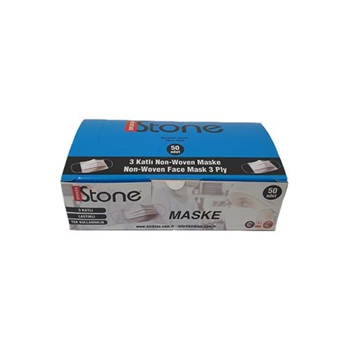Maske Bez Telli 50li Beyaz Stone