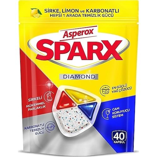 Bulaşık Tablet 40lı Sparx Asperox