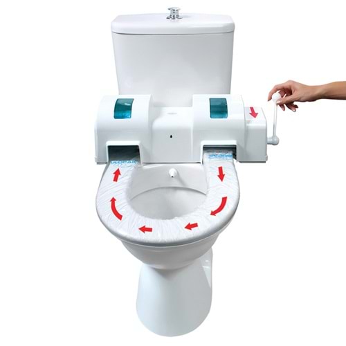 Klozet İçin Hijyenik Kapak Sistemi Manuel Rulopak