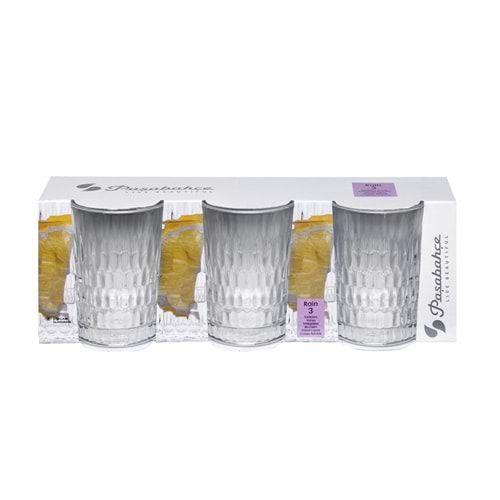 Bardak Cam Su Büyük 3lü Rain 520345 Paşabahçe