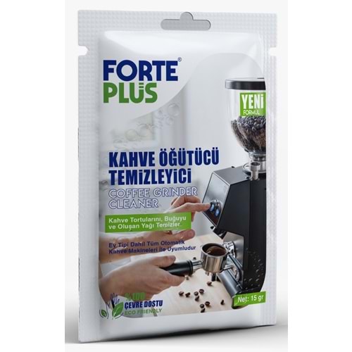 Kahve Öğütücü Temizleyicisi Coffee Grind Crytals FPCGC15 15gr Forte Plus *500