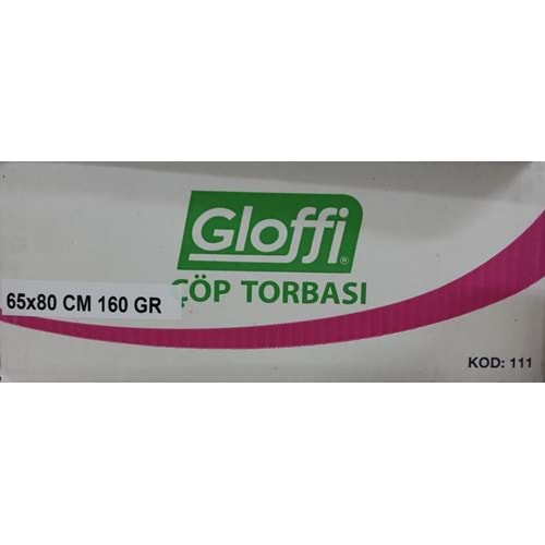 Çöp Poşeti Büyük End. 65*80cm 180gr 20lu*10rl Rulo Gloffi