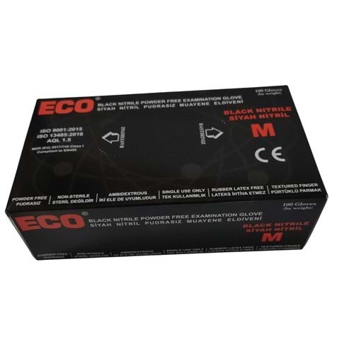 Eldiven Nitril Siyah - M ECO *20