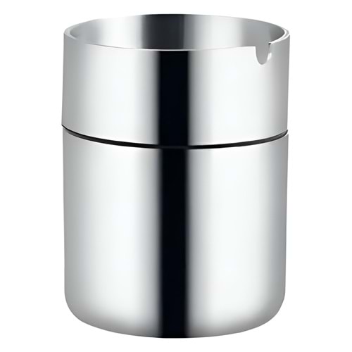 Paslanmaz Yuvarlak Küllük İkili Model 8cm