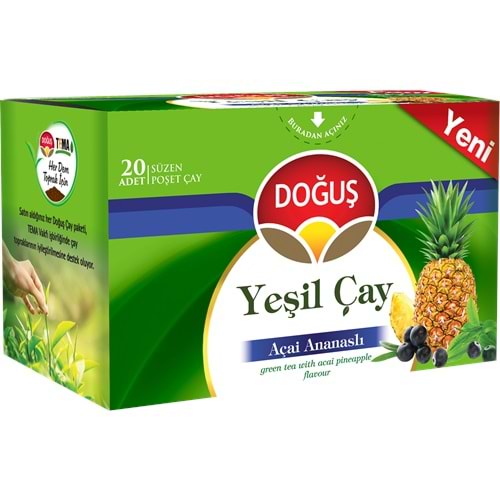 Çay Yeşil Çay Acai&Ananaslı 20li Doğuş *12