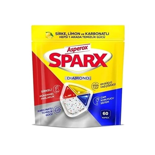 Bulaşık Tablet 60lı Diamond Sparx Asperox