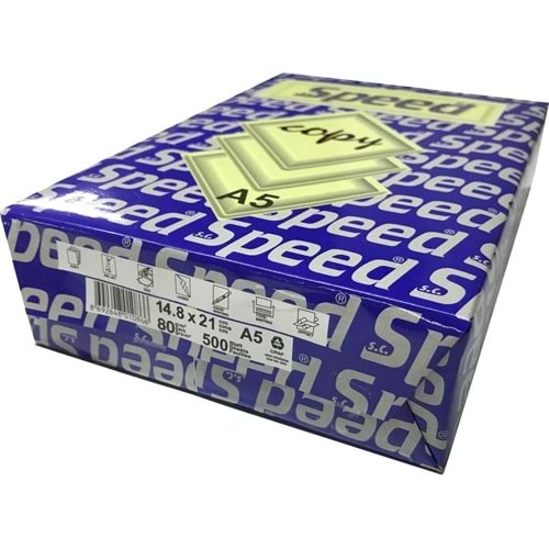 Kırt. Kağıt Fotokopi A5 Beyaz 80gr 500lü Speed *5