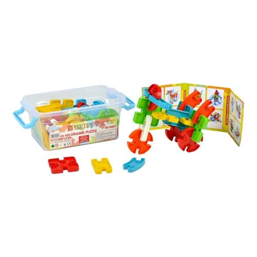 Oync. EF-420 - Kutulu Küçük Dinamik Puzzle 32parça *36