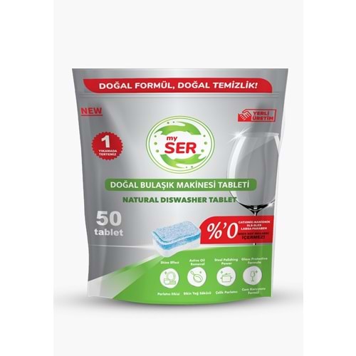 Bulaşık Tableti Vegan 50li MySer