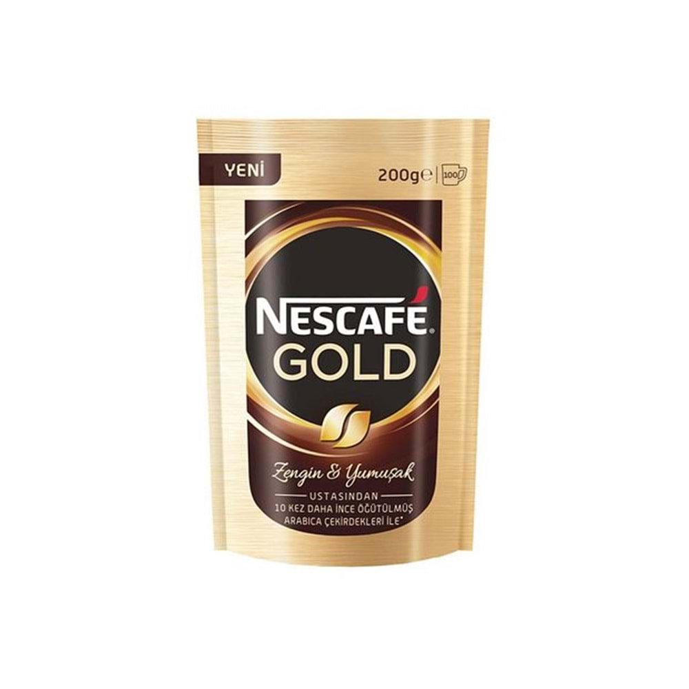 Kahve Gold 200gr Ekonomik Paket Nescafe *12