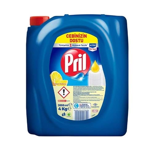 Bulaşık Deterjanı Sıvı 4kg Pril *4