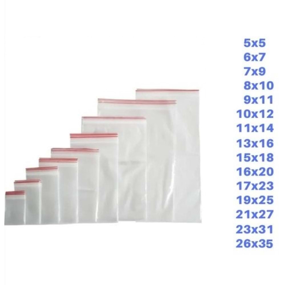 Naylon Torba Kilitli 7*9cm