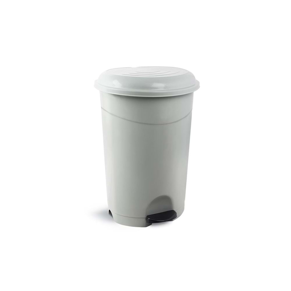 Kova Çöp Pedallı Plastik Gri No2 6lt