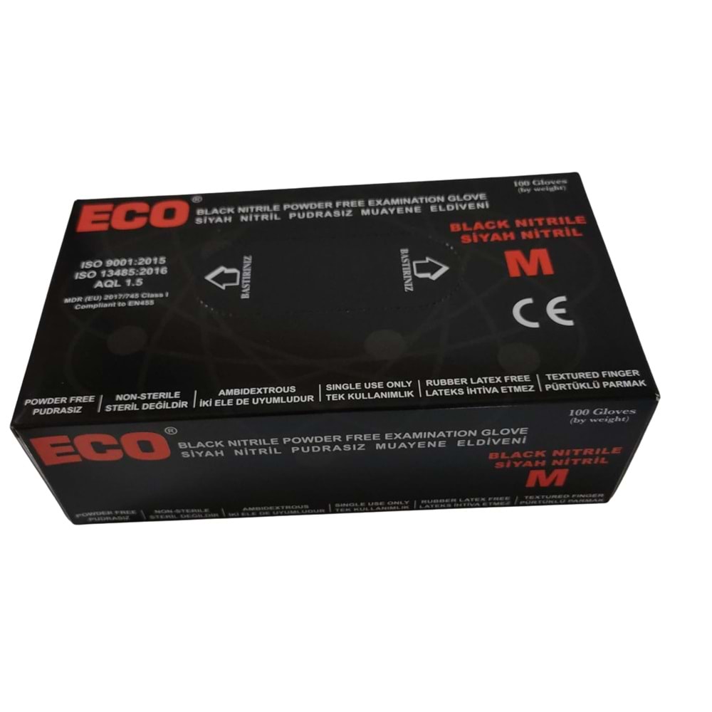 Eldiven Nitril Siyah - M ECO *20
